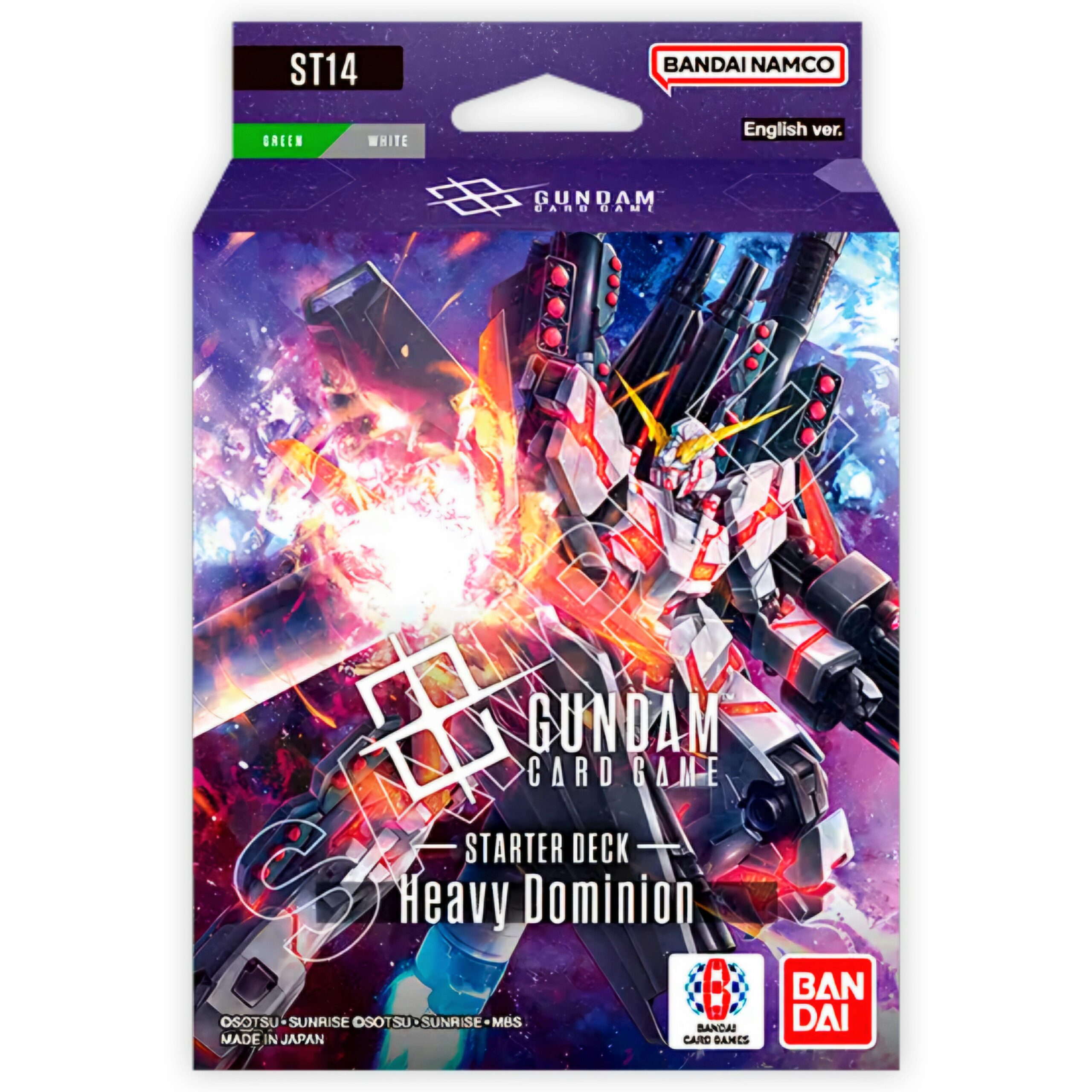 Gundam Card Game Gundam TCG ST-14 Heavy Dominion Starter Deck St14 English ENG